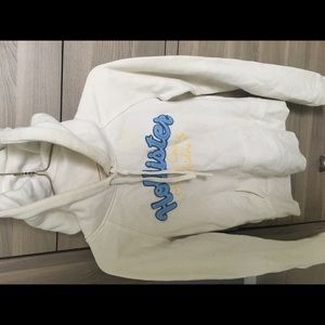 Hollister Cream/ Off White Pullover Hoodie